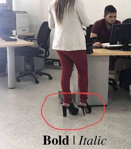 If fonts were shoes - Humor, Picture with text, Telegram, Font, Shoes, High heels, Strange humor, Office