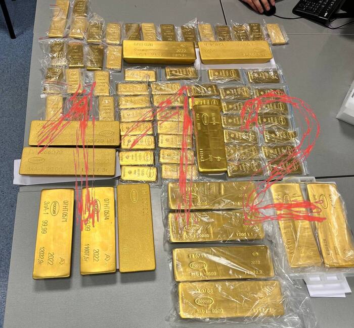 Three citizens of Armenia tried to take 225 kilograms of gold out of Russia - Moscow, Police, The airport, Customs, Gold, Smuggling, news, Detention
