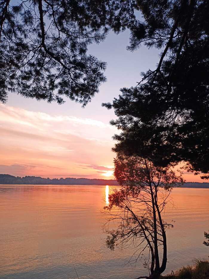 Закат на Можайском водохранилище