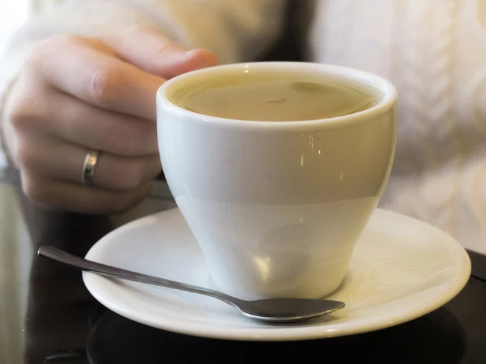 Cup of tea on the table - My, Beautiful, The photo, Cafe, A cup, Tea, Green tea, Hand