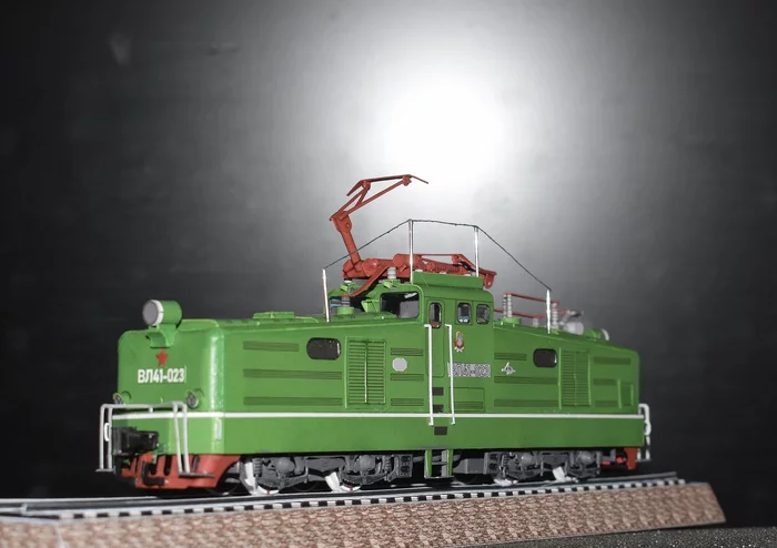 Paper model of the Soviet Shunting Industrial Electric Locomotive VL41. Part 3 - My, A train, Papercraft, 3D modeling, Hobby, Electric locomotive, Scale model, Longpost
