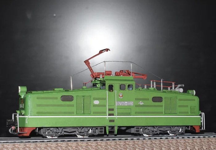 Paper model of the Soviet Shunting Industrial Electric Locomotive VL41. Part 3 - My, A train, Papercraft, 3D modeling, Hobby, Electric locomotive, Scale model, Longpost