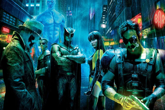Watchmen (2009). #17 Cult or Great Movie That Unfairly Failed at the Box Office - My, Movies, I advise you to look, What to see, Actors and actresses, Боевики, Comics, Screen adaptation, Nostalgia, Rorschach, Rorschach test, Classic, Hollywood, Screenshot, Poster, Art, Zach Snyder, Superheroes, Fantasy, Detective, Heroes, Longpost