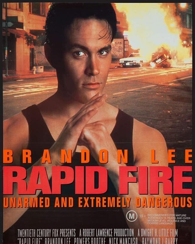 On August 21, 1992, the premiere of the film Rapid Fire took place. - Actors and actresses, Brandon Lee, Боевики, Bruce Lee