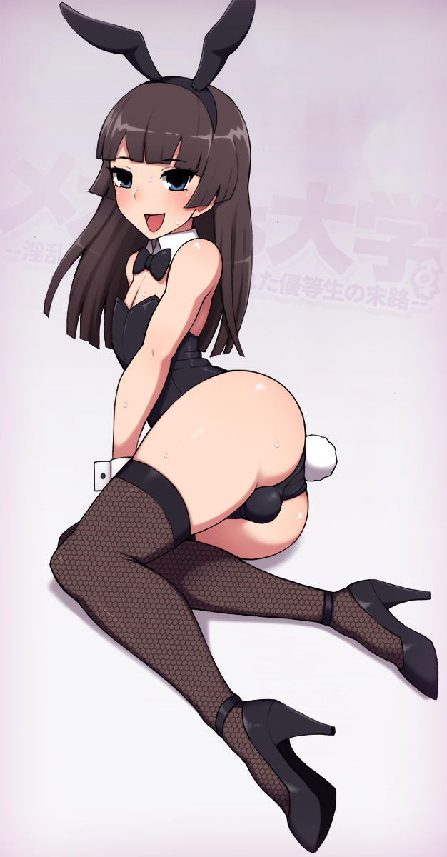 Bunnies - NSFW, Its a trap!, Trap Art, Anime trap, Crossdressing, Femboy, Hand-drawn erotica, Erotic, Art, Anime art, Bunnysuit, Bunny ears, Longpost