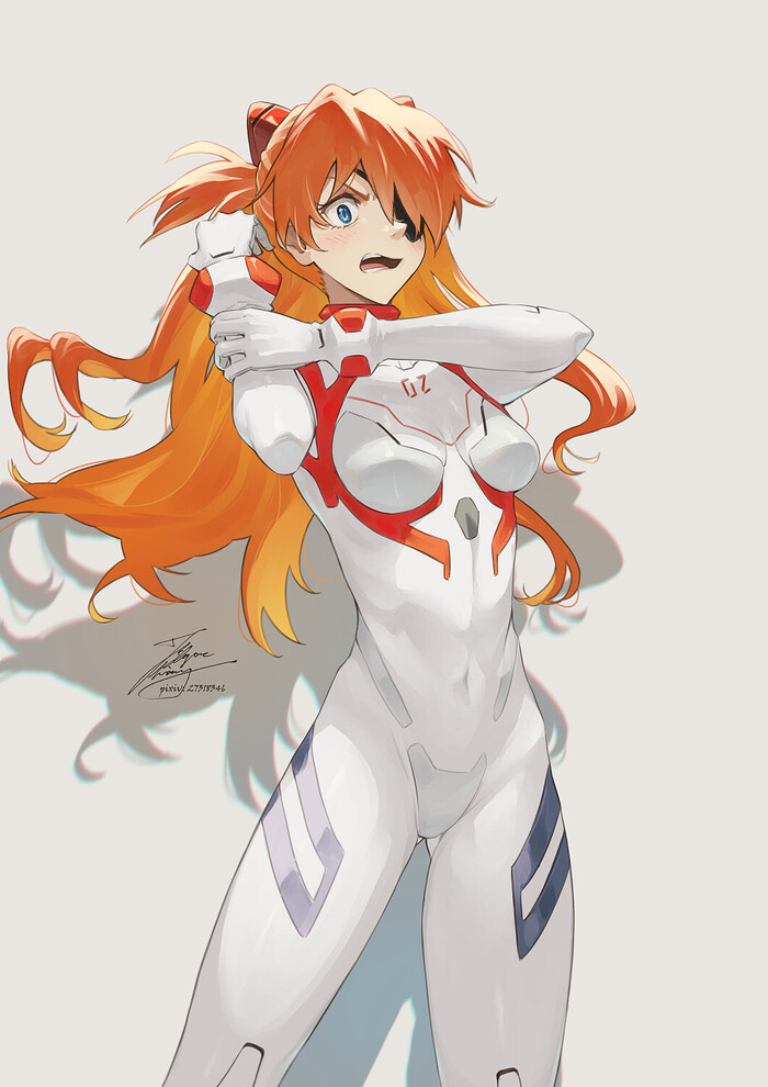   Asuka , ArtStation, , Evangelion, Asuka Langley, Anime Art,   