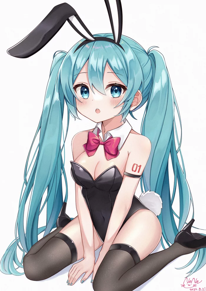 rabbit day - NSFW, Hatsune Miku, Vocaloid, Bunnysuit, Bunny ears, Anime, Anime art