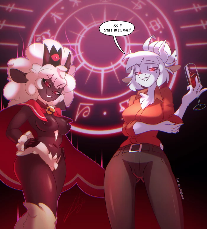 Will you deny that you are a furry? - NSFW, Art, Games, Furry, Cult of the Lamb, Helltaker