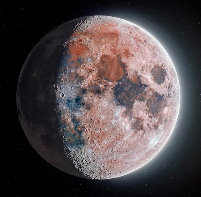 174 megapixel image of the moon - The photo, moon, Saturation, Reddit, Megapixels, Meticulousness