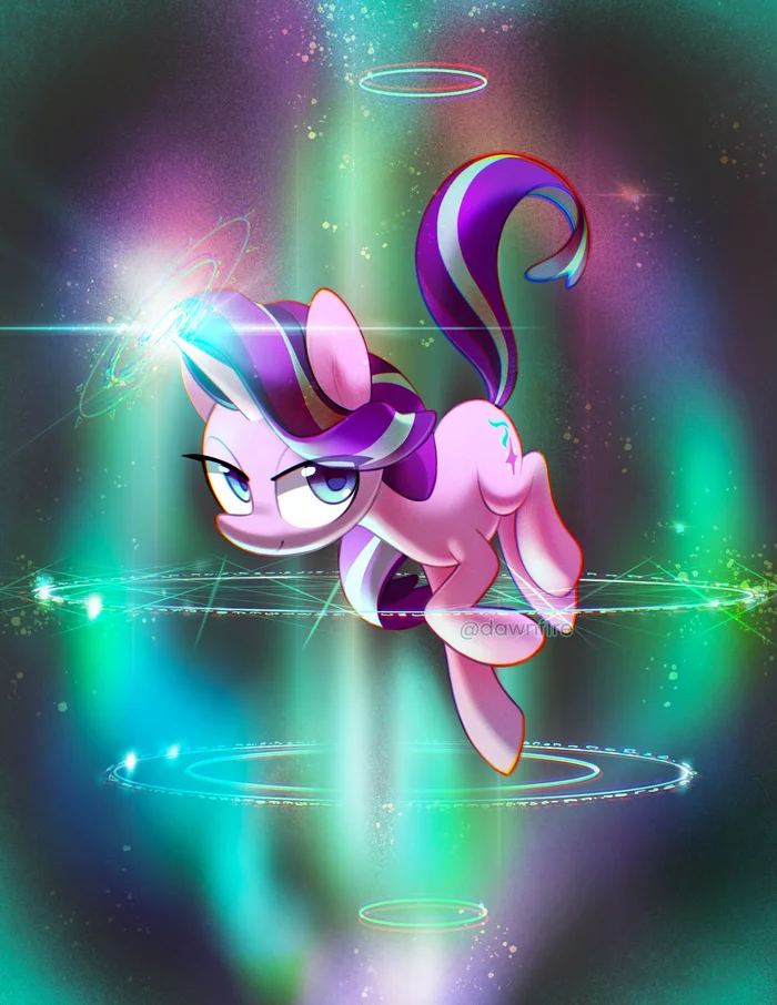 The bewitched horse is casting a magic spell - My little pony, Starlight Glimmer