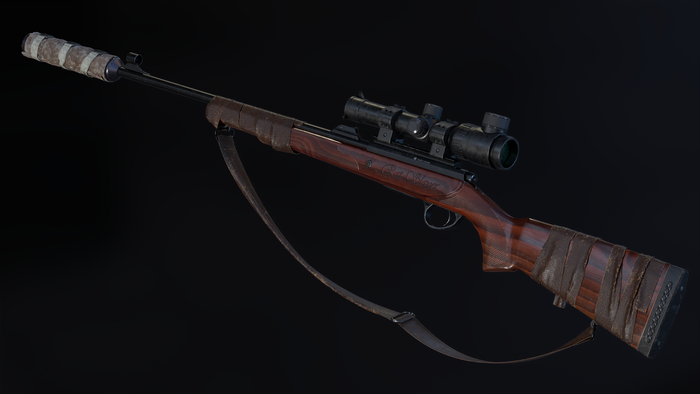   (Rifle gun) 3D , Blender,  , , Substance painter