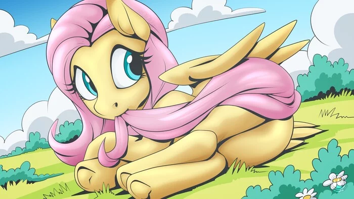 Outdoors - My little pony, PonyArt, Mysticalpha, Fluttershy