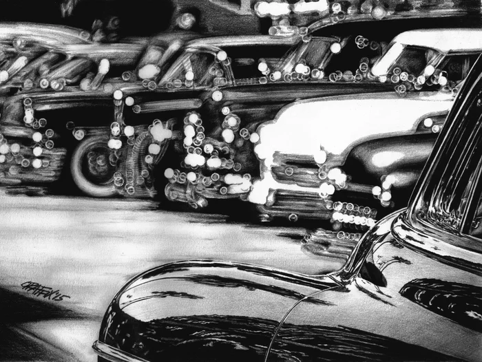 bombs. Pencil drawing - My, Pencil drawing, Drawing, American auto industry, Black and white, Lowrider