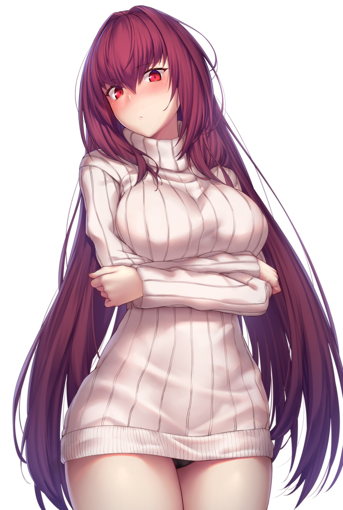 Scathach Арт, Аниме, Anime Art, Игры, Fate, Fate Grand Order, Scathach, Длиннопост