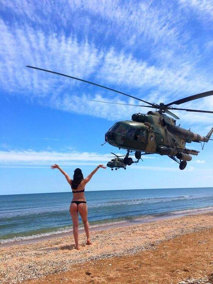 Milota - Helicopter, Sea, Milota, The photo