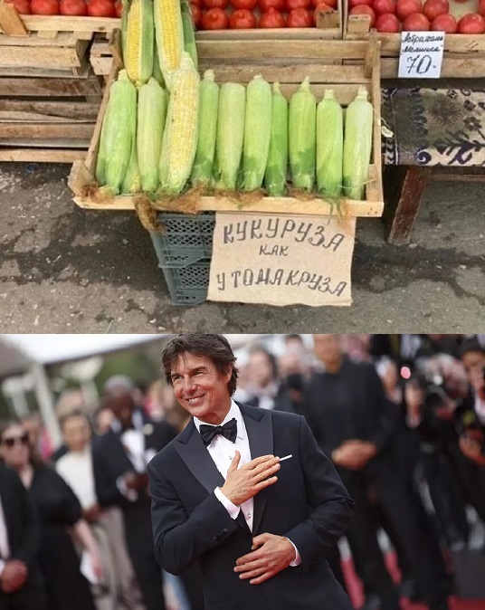 The advertisement is engine of the trade - Tom Cruise, Corn, Advertising