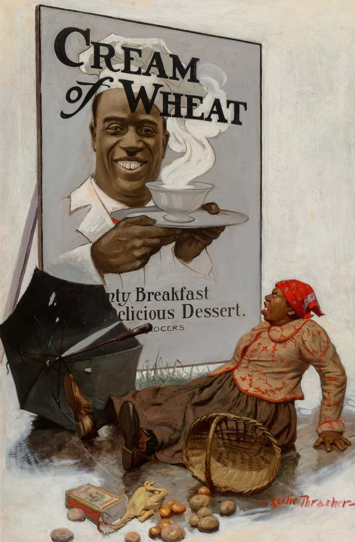 Cream of Wheat semolina breakfast vintage commercial - USA, Black people, Advertising, Poster, Semolina