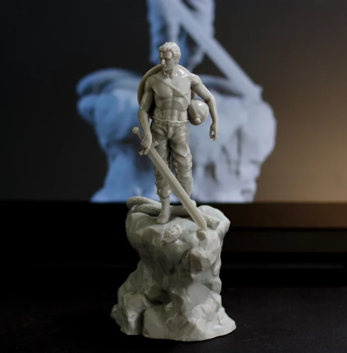 How I wanted to homage the Liberator Warrior monument and what came of it - My, Longpost, 3D печать, 3D modeling, Figurines, Miniature, Modeling, Stand modeling, 3D printer, Scale model, Collecting, Story, History of the USSR, Sculpture, Hobby, The photo
