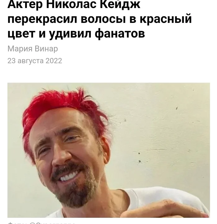 Their answer to Tyoma Lebedev - Colorful hair, Nicolas Cage, Artemy Lebedev