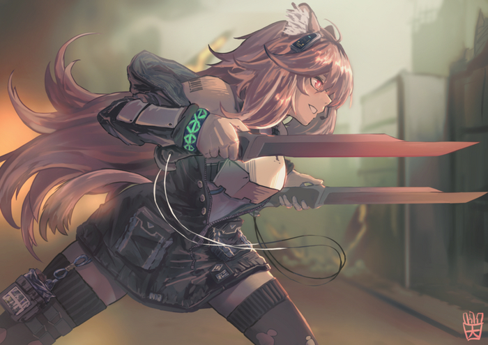    , Anime Art, Arknights, , Gravel