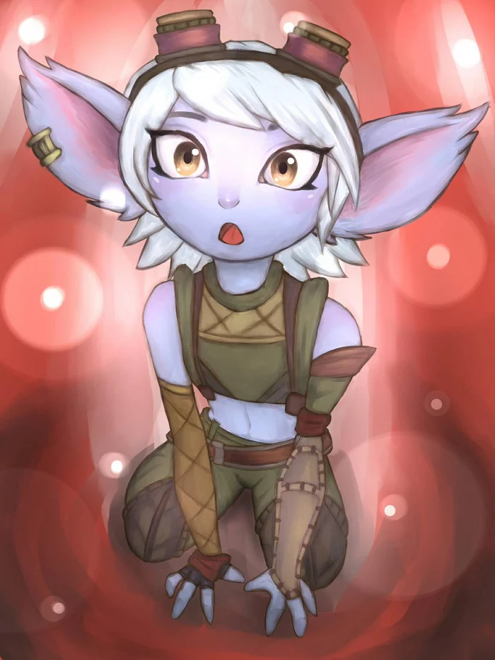 Тристана увидела большой ствол - Аниме, Anime Art, League of Legends, Tristana, Йордл