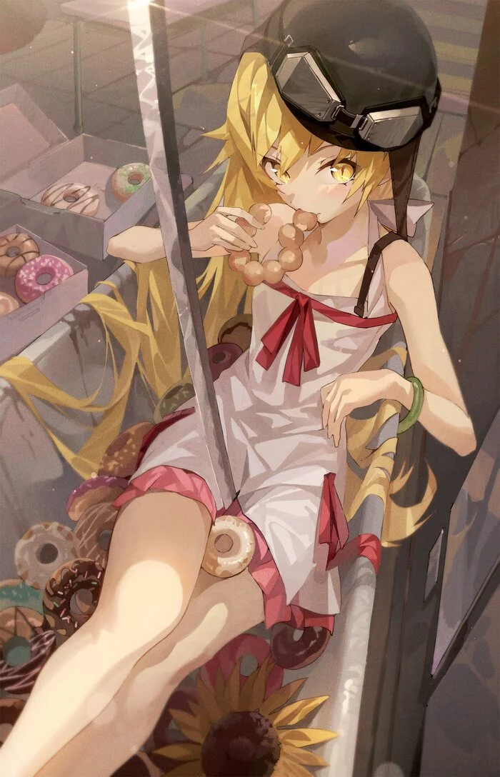 Shinobu - Anime, Anime art, Art, Girls, Shinobu oshino, Monogatari series, Bakemonogatari, Hong