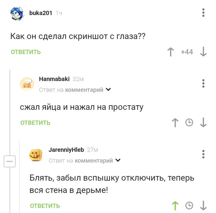 Господа отключайте вспышку - Юмор, Фекалии, Скриншот, Мат, Комментарии на Пикабу