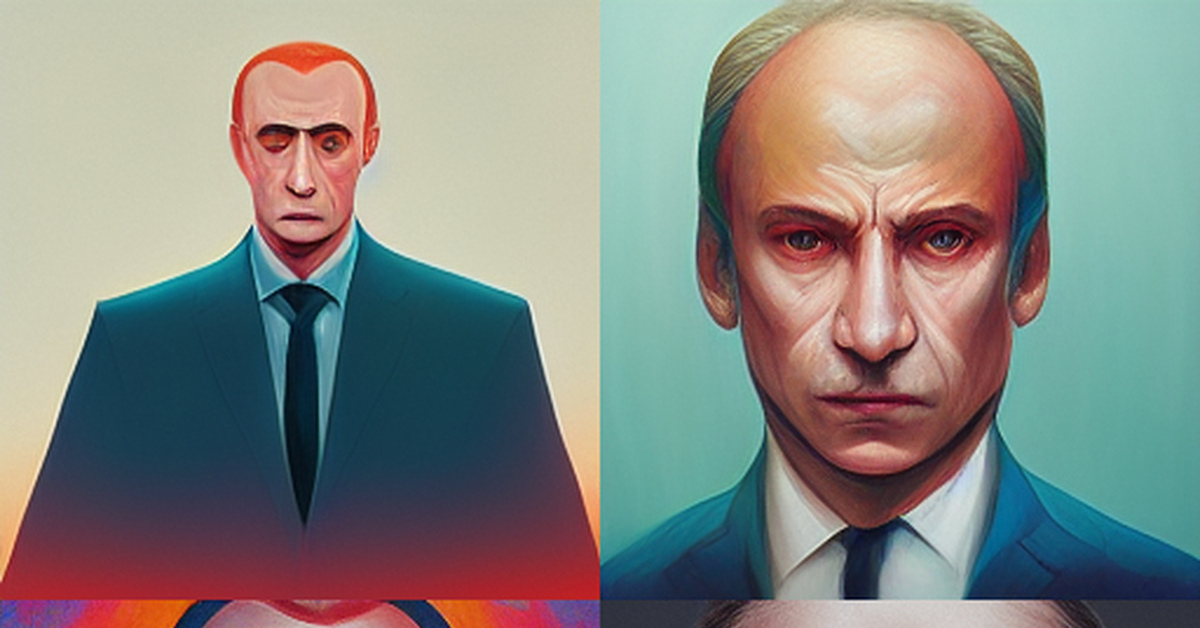 Путин нейросеть фото