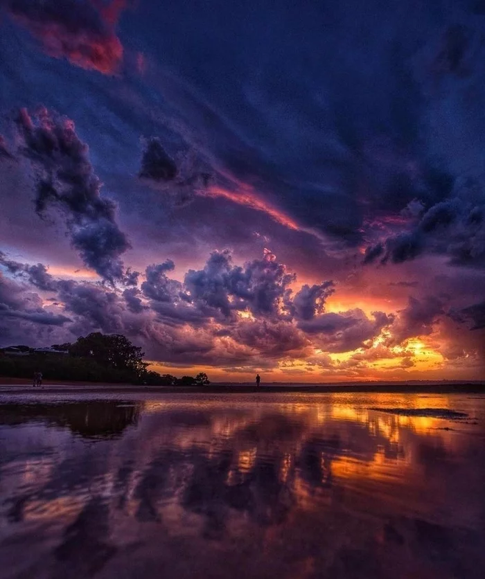 Sunset in Australia - The photo, beauty, Nature, Sunset, Clouds, Sky, Summer, Australia, beauty of nature, Ocean, Landscape