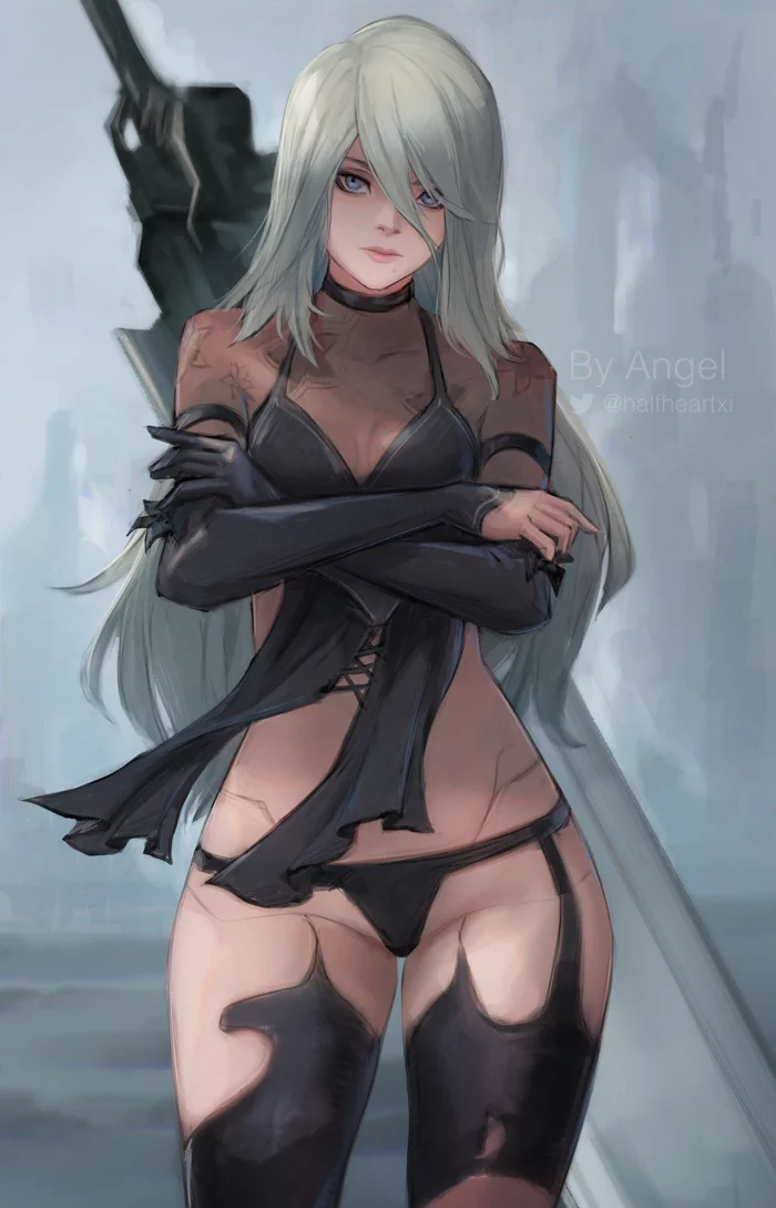 Yorha A2 - NSFW, NIER Automata, Yorha unit No 2 type a, Art, Games, Erotic, NIER reincarnation