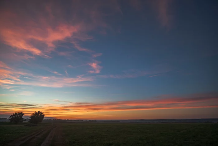 Evening August - My, Landscape, Evening, Chuvashia, Sony, beauty of nature, The photo, Clouds, Sky, Sunset