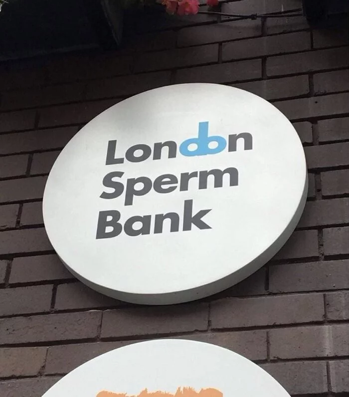 Logos on the brink - London, Sperm, Sperm bank, Logo