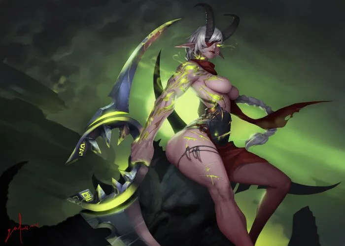 Warcraft ero art - NSFW, World of warcraft, Warcraft, Elves, Demon hunters, Blizzard