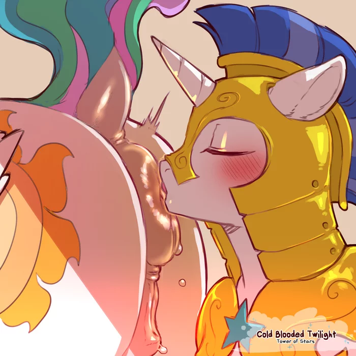 Долг королевского гвардейца - NSFW, My Little Pony, PonyArt, Princess Celestia, Royal Guard, MLP Explicit, Cbtwi