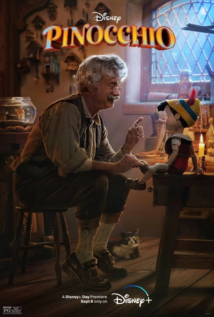 Poster and trailer for the film adaptation of Pinocchio - Trailer, Pinocchio, Tom Hanks, Robert Zemeckis, Fantasy, Video, Youtube, Video VK, Longpost