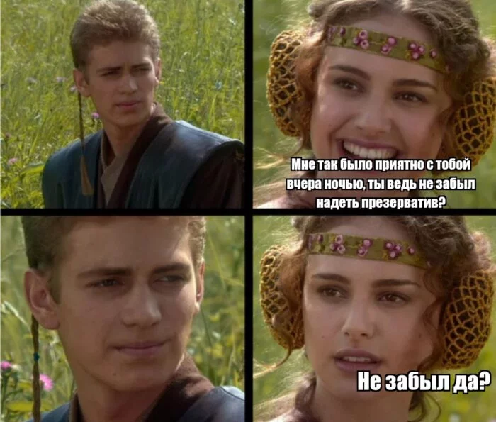 When I decided to trust him - Humor, Star Wars, Anakin and Padme at a picnic, Memes