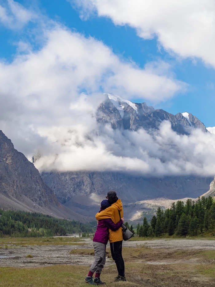 Altai - My, Altai Republic, Aktru, The mountains, Hike, Hugs, Mountain tourism