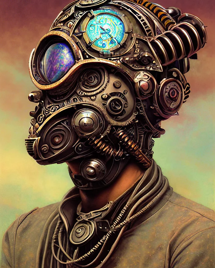 Steampunk portraits by Midjourney - Art, Images, Нейронные сети, Computer graphics, Artificial Intelligence, Characters (edit), Portrait, Midjourney, Steampunk, Fantasy, Longpost