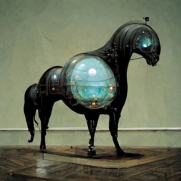 Spherical horse in vacuum - Images, Midjourney, Spherical horse in vacum, Humor