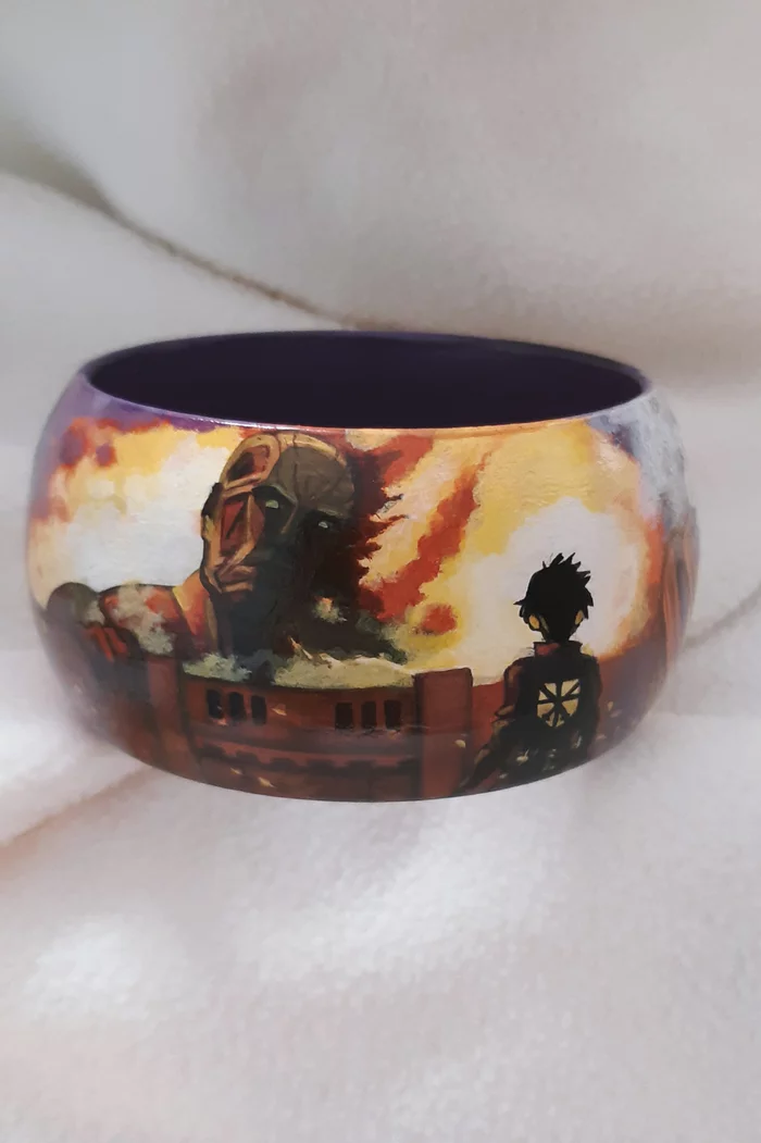Attack on Titan bracelet - My, Attack of the Titans, Anime, Handmade, Needlework without process, With your own hands, Longpost