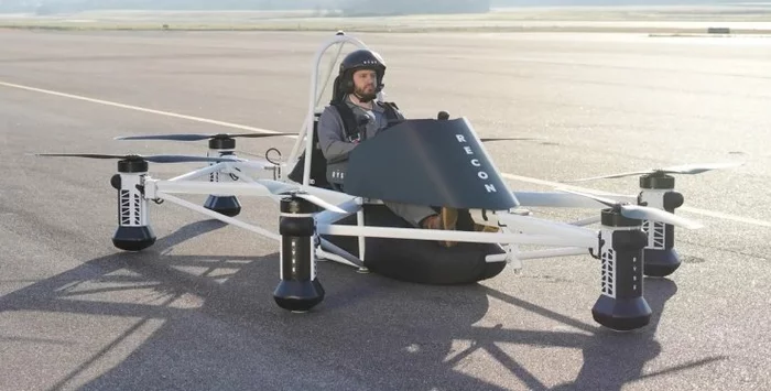 Passenger drone Recon made its first flight: everyone can become a pilot (video) - Drone, Quadcopter, Aviation, Longpost, Video, Youtube