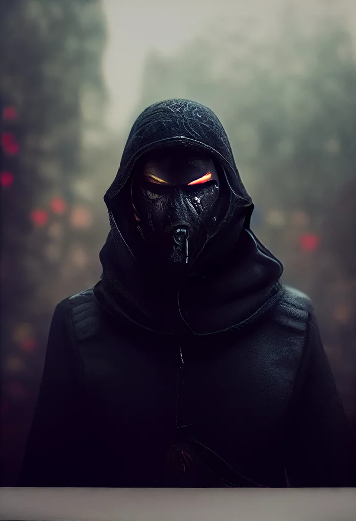 Midjourney. Noob Saibot - Моё, Midjourney, Нейронные сети, Арт, Нуб сайбот, Mortal Kombat, Sega, Длиннопост