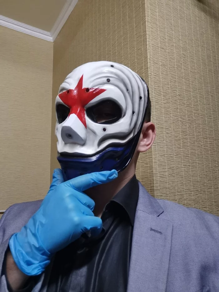 Falcon from PayDay2 (fixed) - My, Payday, Handmade, Craft, Mask, Cosplay