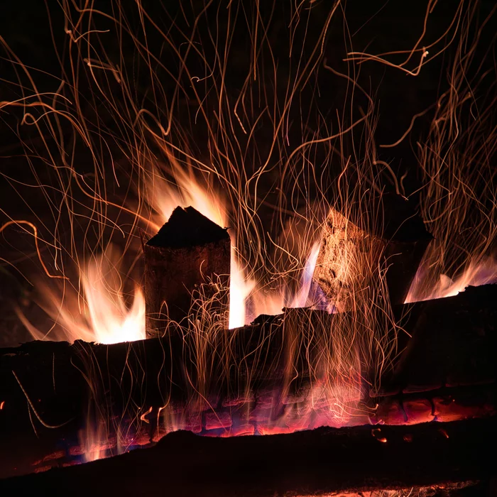 Warming - My, The photo, Bonfire, Long exposure