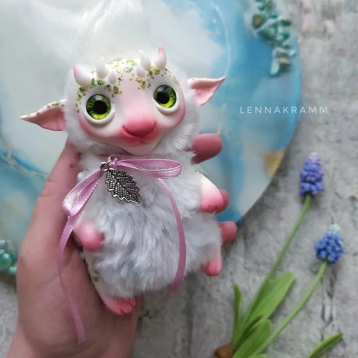 Mixed media toy - My, Лепка, Needlework without process, Handmade, Author's toy, Mixed media, Polymer clay, Soft toy