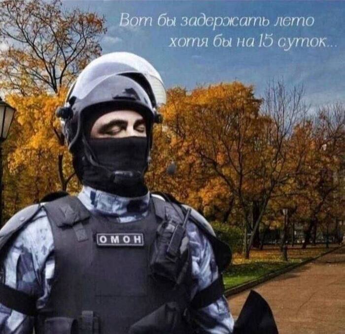 And then drop something... - Humor, Summer, Autumn, Police, Picture with text, Riot police