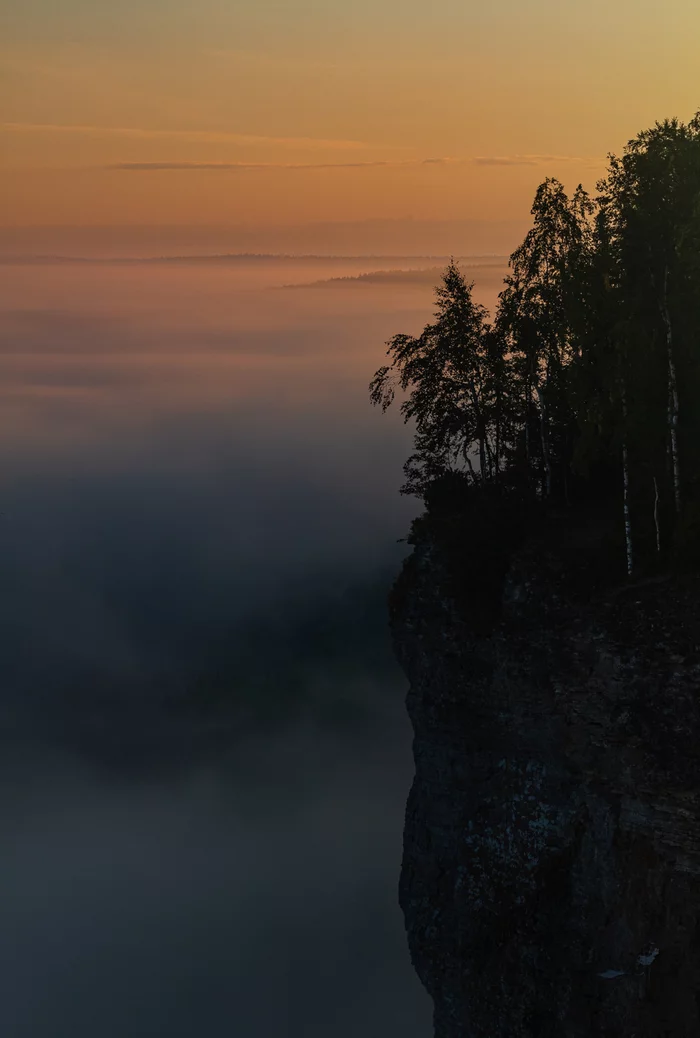 Vetlan at dawn - My, The nature of Russia, beauty of nature, The photo, Vetlan, Perm Territory, dawn, The rocks, Fog, Vishera, Krasnovishersk