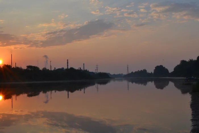Dawn - My, Nikon, The photo, Vologodskaya Oblast, Sukhona, Vologda, Nature, River