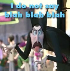 I never say blah blah blah!!! - Dracula, Monsters on Vacation 2, Monsters on vacation, Fan theories, GIF, Video, Youtube, Longpost