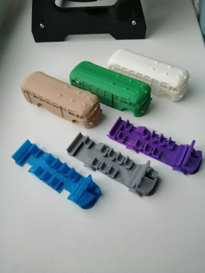 Soviet Bus ZiS-155 3d printer model in scale 1:87 (H0) - My, Zis, Bus, Hobby, 3D modeling, 3D печать, Rhinoceros3d, Needlework with process, Longpost